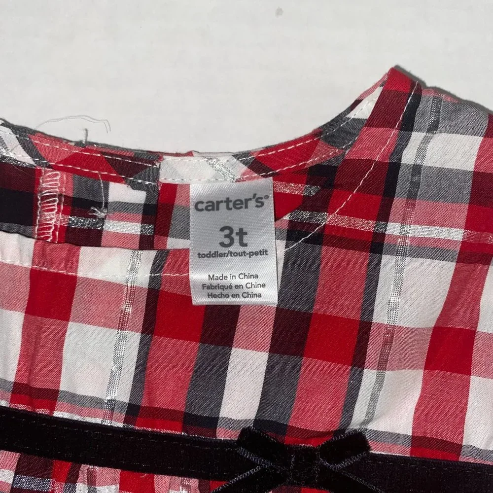 🌸CARTER'S Plaid Long‎ Sleeve